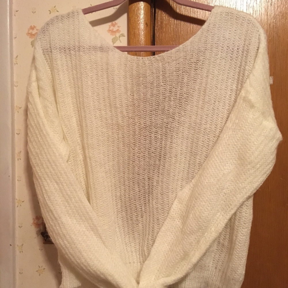 MissGuided Open Back Sweater NWOT